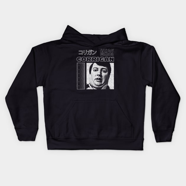 Mark Corrigan / Faded Style Aesthetic Design Kids Hoodie by unknown_pleasures